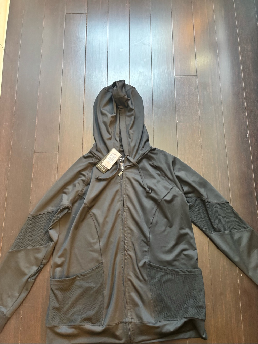 Torrid Woman’s Black Hooded Zip Jacket - Athletic Lightweight Hoodie